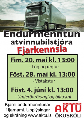 ENDURMENNTUN ATVINNUBLSTJRA  FJARNMI